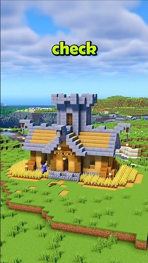 Minecraft Starter Castle 🏡 #minecraftbuilding