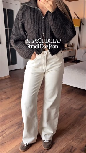 Vasfiye Hande Kaylı on Instagram: "Kapsül dolabın vazgeçilmezi Stradivarius’un D92 jeanleri🌸 o kadar kurtarıcı ki✨ reklam değil #kapsüldolap #jean #stradivarius #capsulewardrobe #ootd"