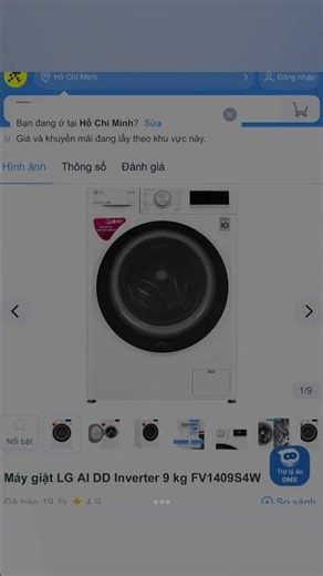 máy giặt lg fv1409s4w.Tập 53