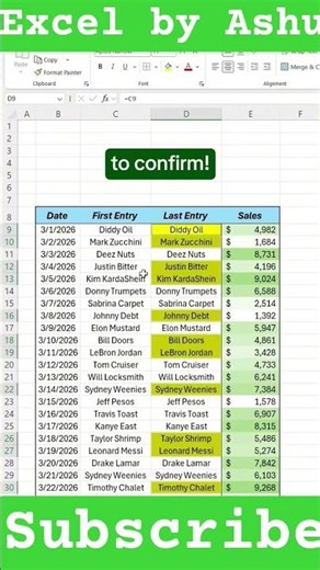 How to compare two columns in Excel using shortcuts! #excel #spreadsheets #workhacks #accounting #yt