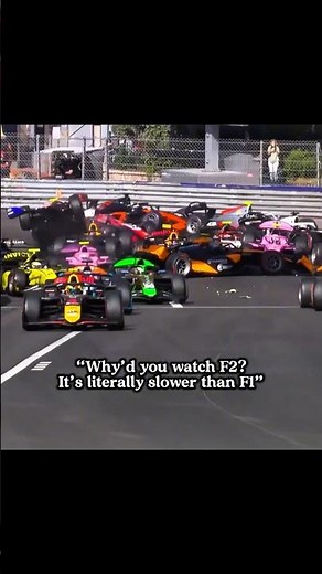 The biggest pile up crash in F2 history #formula1 #formula2