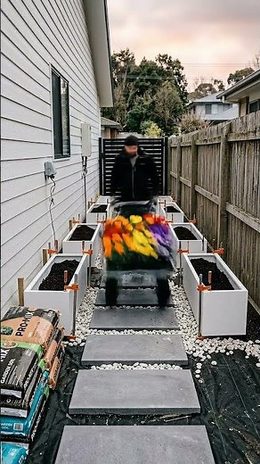 DIY Landscaping Ideas: How to Build a Stone Path & Planter Box Garden