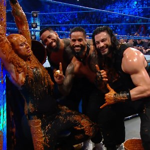 24M views · 675K reactions | Roman Reigns got payback on King Corbin by making him eat dog food! | WWE | Facebook