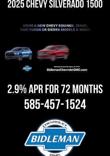 Bidleman Chevrolet GMC Dealer in Albion NY | Chevy GMC Dealership Near Me #chevytrucks