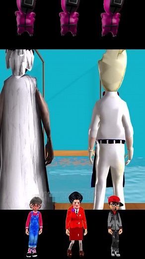 Squid Game Challenge with Granny and Huggy Wuggy