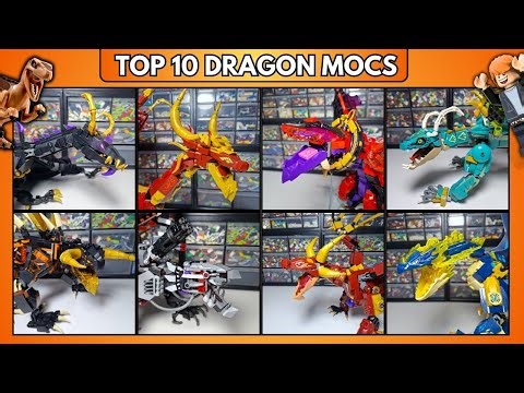 TOP 10 LEGO DRAGON MOCS! - Ranking my 10 favorite dragons from the collection