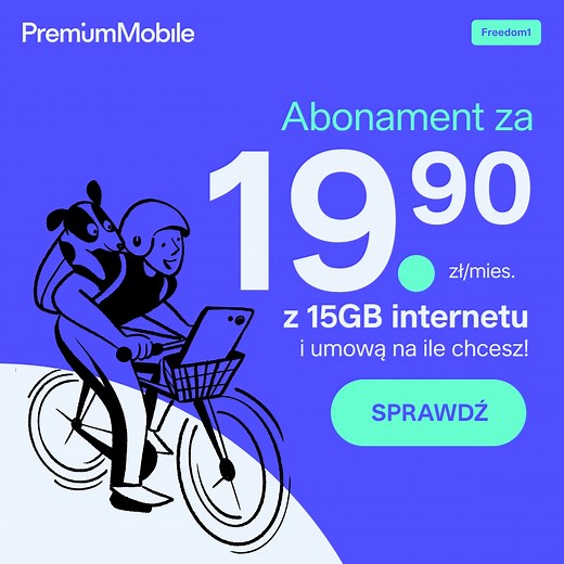 Szukasz abonamentu za mniej niż 20 zł? 🫨 W PremiumMobile to możliwe! Przenieś numer, płać 19,90 zł/mies i zyskaj: 🛜 15 GB internetu 📞 Nielimitowane rozmowy i SMS-y w kraju 📑 Elastyczna umowa ➡️ Sprawdź ofertę | Premium Mobile