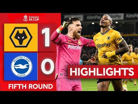 Super Mario Lemina! | Wolves 1-0 Brighton & Hove Albion | Fifth Round | Emirates FA Cup 2023-24