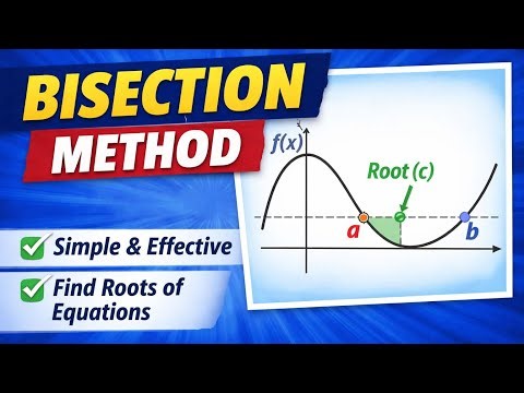 Lecture 1 || Algebraic and Transcendental Equations & Bisection Method || Numerical Methods