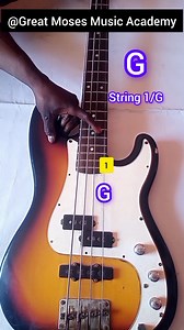 Use This STANDARD Tuning (EADG) On 4 Strings #bass @ Great Moses Music Academy @everyone | Great Moses