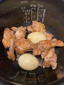 【簡単レシピ】炊飯器だけで作れる！手羽元とゆで卵の照り焼き！！#簡単レシピ #炊飯器レシピ #ゆで卵