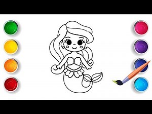 Mermaid Coloring Pages | Fun and Educational Coloring Videos For Kids