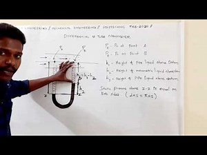 Differential U tube manometer