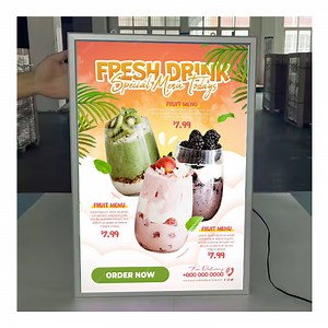 [Hot Item] Factory Supply 16X24 27X40 Movie LED Poster Frame Menu Poster Light Frame LED Snap Frame Light Box