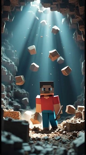 NEVER MINE STRAIGHT UP! ⛏️😱 | Minecraft Funny Fails #Shorts