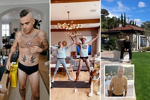 Inside Robbie Williams' £26m Beverly Hills mansion with 22 bathrooms & swimming pool as he struts around in his pants