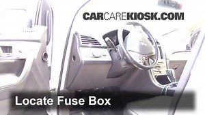 Interior Fuse Box Location: 2010 Lincoln MKX 3.5L V6
