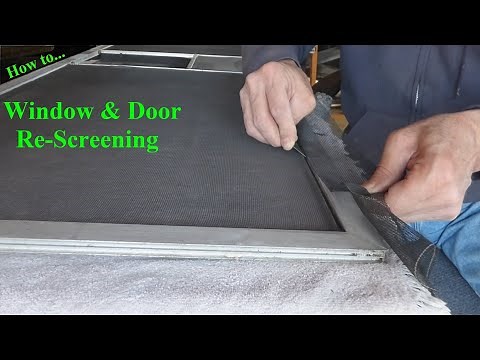 How to Replace a Window or Door Screen - Quick & Easy