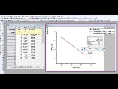 How to get linear regression of a section of a plot in Origin