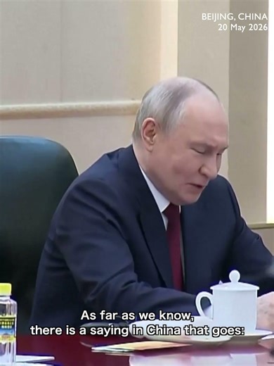 Putin to Xi: "One day apart feels like three autumns"