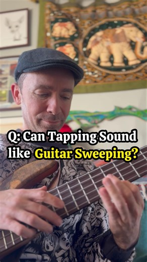 Bass Tapping = Guitar Sweeping #basslesson #basslessons #scottsbasslessons #basstapping #johnferrara