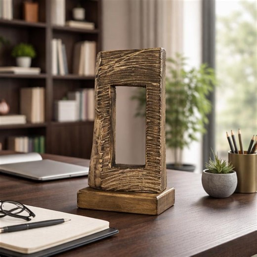 Abstract Wooden Sculpture Modern Wood Statue Geometric Wood Art Handmade Sculpture Home Decor 18.2"x7" - Etsy