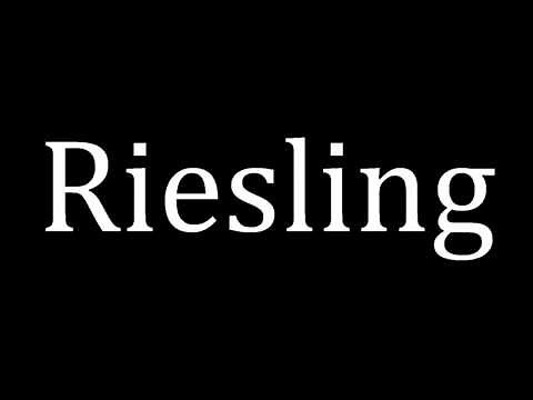 How to pronounce Riesling
