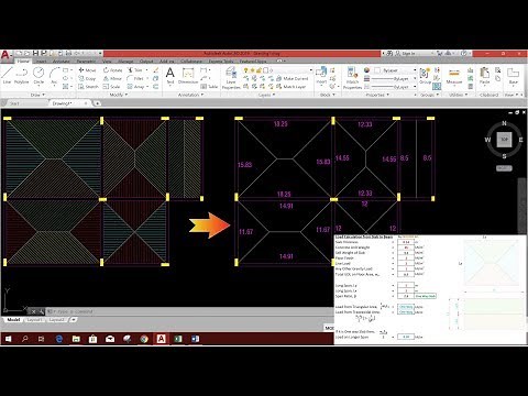 CALCULATION OF LOAD DISTRIBUTED FROM SLAB TO BEAMS-FULL EXPLANATION.