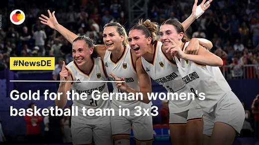 Gold for the German women's basketball team in 3x3