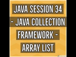 Java #34 - Collection Framework - Array List