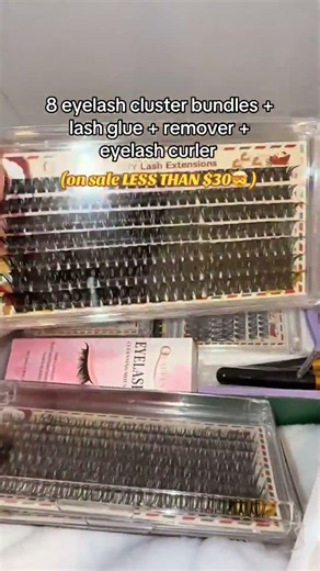 This is the best lash cluster bundle yet 😩 they look so natural! 🫶🏽 #ttshopdeals