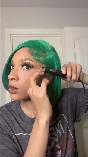 How to do Edges on Lace Front Wig #wig #lacefrontwig #wiginstall #edges #tutorial #diy #shorts