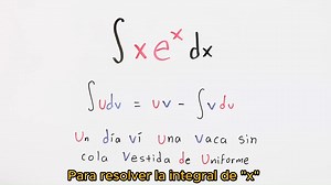 Integración por partes simplifica cálculos al redistribuir productos en sumas de productos con integrales más fáciles de encontrar. Útil cuando una función es más fácil de diferenciar que integrar directamente 🤪✨ | Math2me