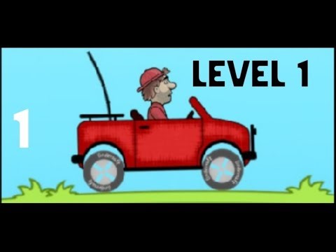 Hill Climb Racing Level 1 Jeep Gameplay Walkthrough | Beginner Race (Android/iOS)