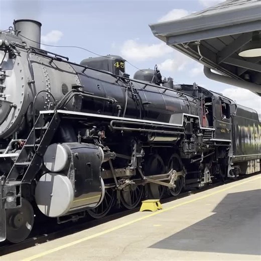 Steam Star 4501 takes another trainload of passengers on an authentic ride into history at Day Out With Thomas. Along with Thomas and Percy it's a great day for steam engines at TVRM. Come ride, play and stay all day! Tickets available online at https://bit.ly/3L0vO3o. #thomas2022 | Tennessee Valley Railroad Museum