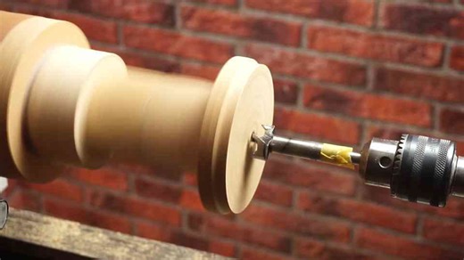 Watch how walnut shells turn into a lamp