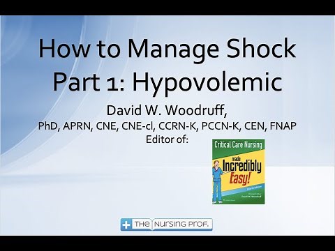 Shock: Part 1 Hypovolemic Shock