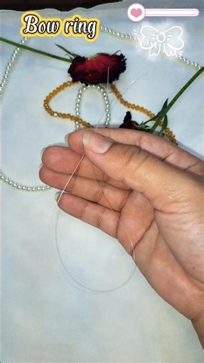 Diy Bow ring 💍 #youtubeshorts #diyring #viralshorts