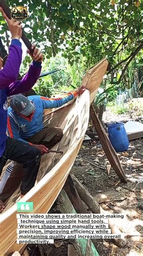 Amazing Traditional Boat Building Process | Handcrafted Wood Shaping Skills