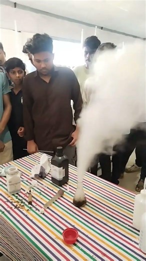 chemical reaction in chemistry laboratory -2