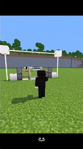 Minecraft Smart Door Tutorial moment. #minecraft #shorts