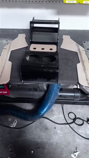 Nena on Instagram: "Custom-built center console designed and fabricated in-house for this 1957 Chevrolet Bel Air. Featuring a Kenwood double-DIN radio, LED push-button controls, and billet cup holders from Eddie Motorsports. Classic style meets modern functionality—precision craftsmanship by Self-Made Fabrication LLC. #SelfMadeFabrication #SelfMadeFab #CustomCenterConsole #1957Chevy #57BelAir ChevroletBelAir ClassicCarBuild CustomInterior ClassicCarAudio KenwoodAudio DoubleDinInstall LEDLighting