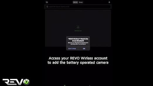Revo Battery Camera Set-up