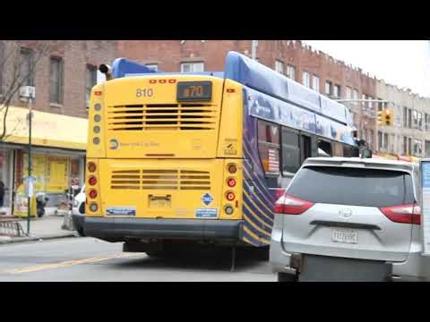 MTA NYCT: 2017 NFI XN40 CNG #810 on the B70 to Sunset Park departing 8 Av/47 St