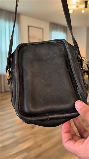 Johnathan Nielsen on Instagram: "Don’t let the size fool you! This lil Vintage Coach Bag needed a HUGE transformation #vintagecoach #beforeandafter #restoration #vintagebags #bagrestoration #leathercare #sanantoniothrifting #thriftflip #satisfyingvideos #explorepage✨"