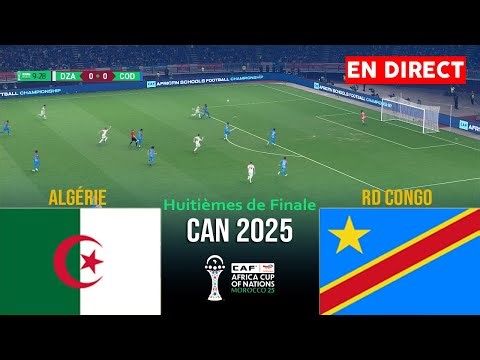 🔴EN DIRECT : ALGÉRIE vs RD CONGO - Coupe d'Afrique des Nations 2025 Match aujourd'hui Simulation PES
