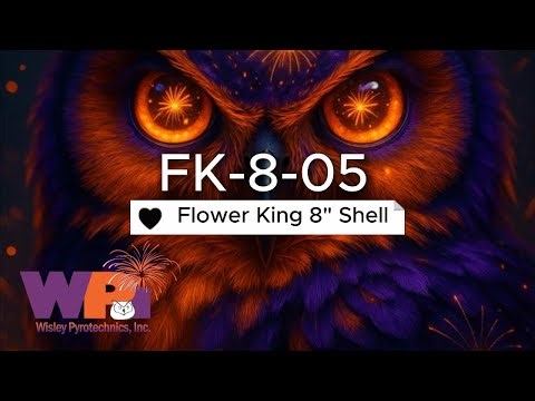 Wisley Pyrotechnics Inc. - FK-8-05 - Flower King 8" Shell