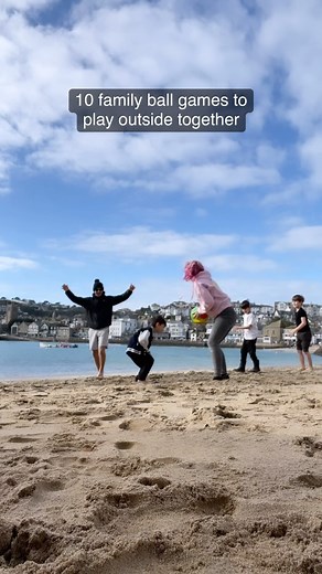 Tori- Your go-to mum for family fun on Instagram: "10 family ball games to play outside. Comment ‘outside games’ and I’ll send you the instructions to all 10 games. You can play all of these with 3 or more players. You just need a ball and some space. You can play them on the beach, in the garden, at the park or in the deep, dark woods 🐁 I hope you enjoy playing them as much as we did. If it’s too wet and windy to play outside, I have loads of indoor game ideas in my previous reels. #gamesnight