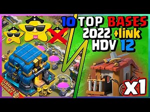 TOP 10 Des Meilleures BASES HDV12 + LINK (TH12) ANTI 3 STARS Rush, GDC, LIGUE | 𝐂𝐥𝐚𝐬𝐡 𝐨𝐟 𝐂𝐥𝐚𝐧𝐬 𝐅𝐑 🇫🇷