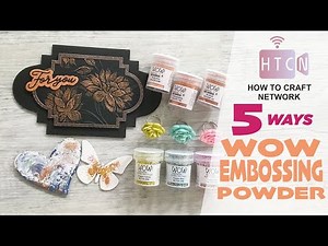 EMBOSSING POWDER TECHNIQUES. SIMPLE QUICK EASY